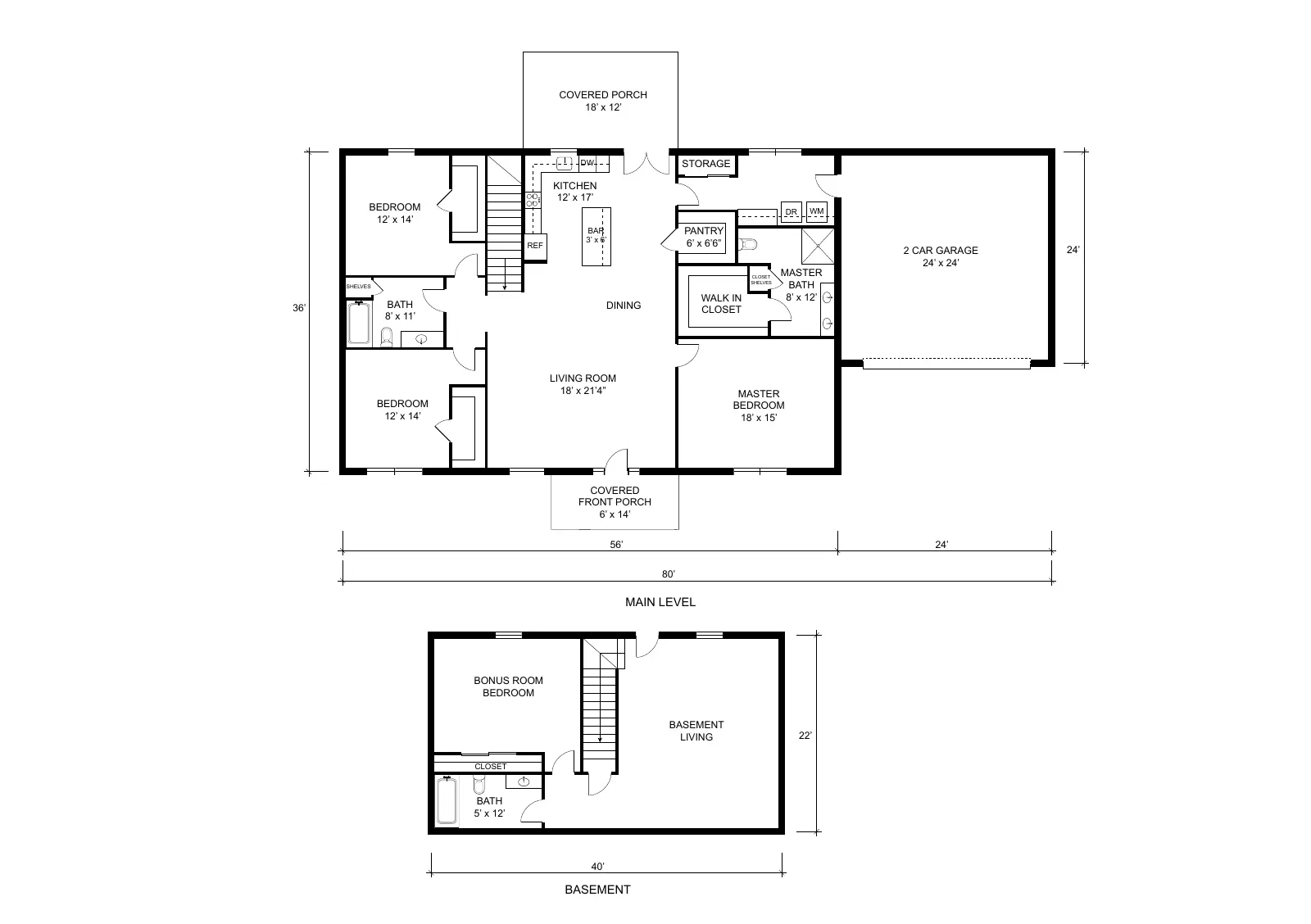 The Windsor floor plan preview